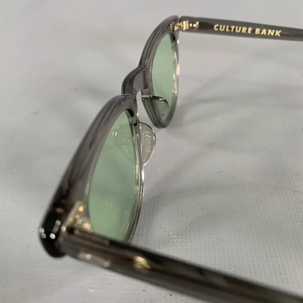 CULTURE BANK Grey Translucent Acetate Sunglasses